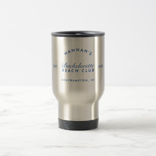 Taza De Viaje La marina retro moderna de soltera personalizada