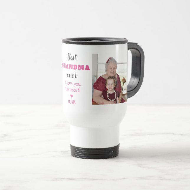 Taza De Viaje La Mejor Abuela Te Ama Más Que Dos Fotografías (Anverso derecho)