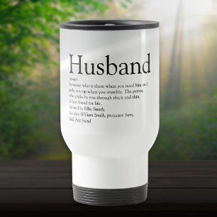 Taza De Viaje La mejor definición de esposo divertida de todo el