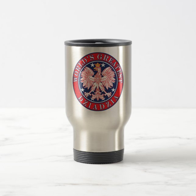 Taza De Viaje La mejor dziadzia del mundo (Centro)