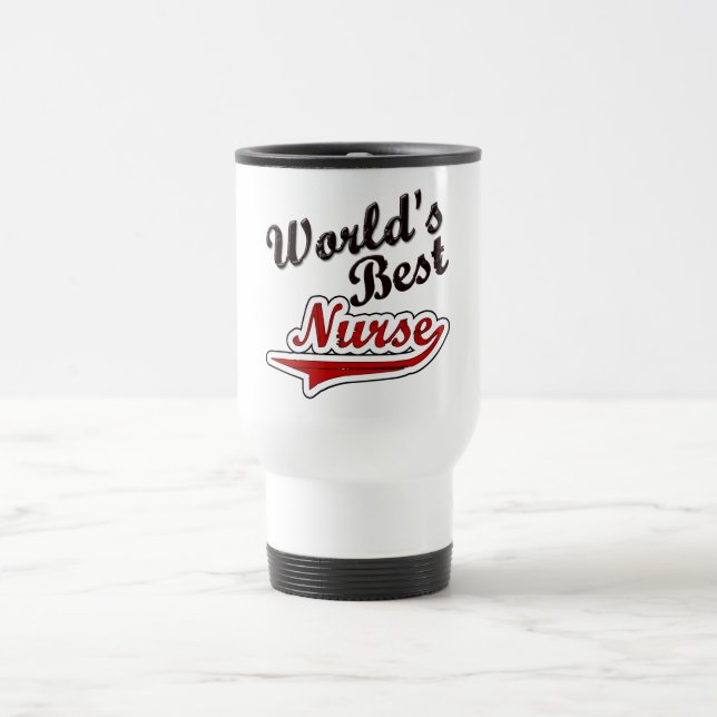 Taza De Viaje La mejor enfermera del mundo (Centro)