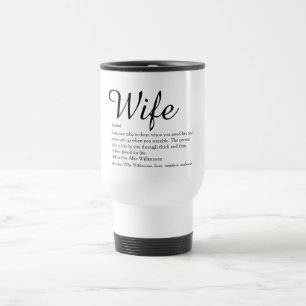 Taza De Viaje La mejor esposa del mundo Definición Chic Script D