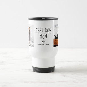 Taza De Viaje La mejor madre del perro   Dos textos manuscritos 