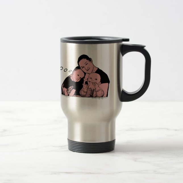 Taza De Viaje La mejor mamá nunca (por Deleriyes) (Derecha)