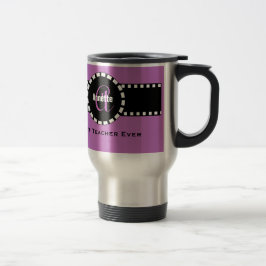 Taza De Viaje La mejor PÚRPURA conocida V06 del monograma y del