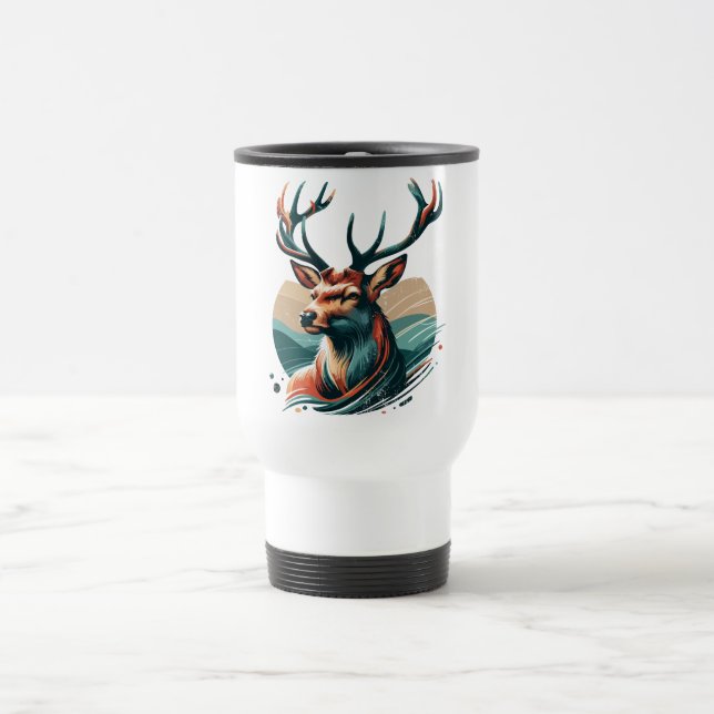 Taza De Viaje La mirada sublime del venado (Centro)