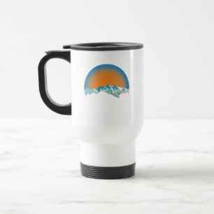 Taza De Viaje La montaña de nieve vintage