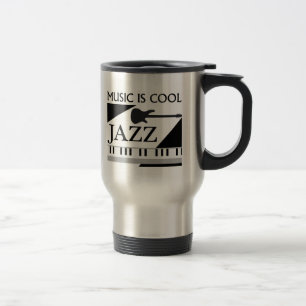 Taza De Viaje La música es fresca, JAZZ