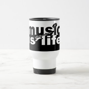 Taza De Viaje La música es música de la vida - elegir estilo, co