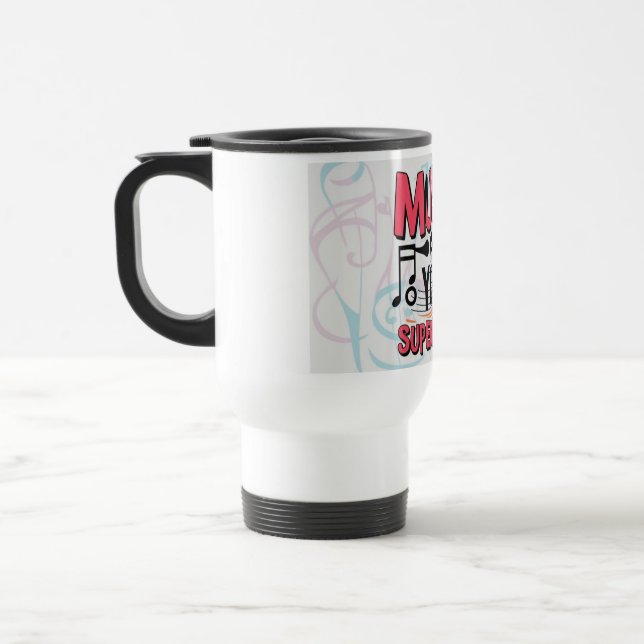 Taza De Viaje La música es tu superpotencia 3 (Izquierda)