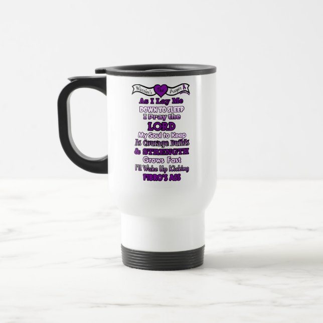 Taza De Viaje La oración del guerrero... Fibro Travel Mug (Izquierda)