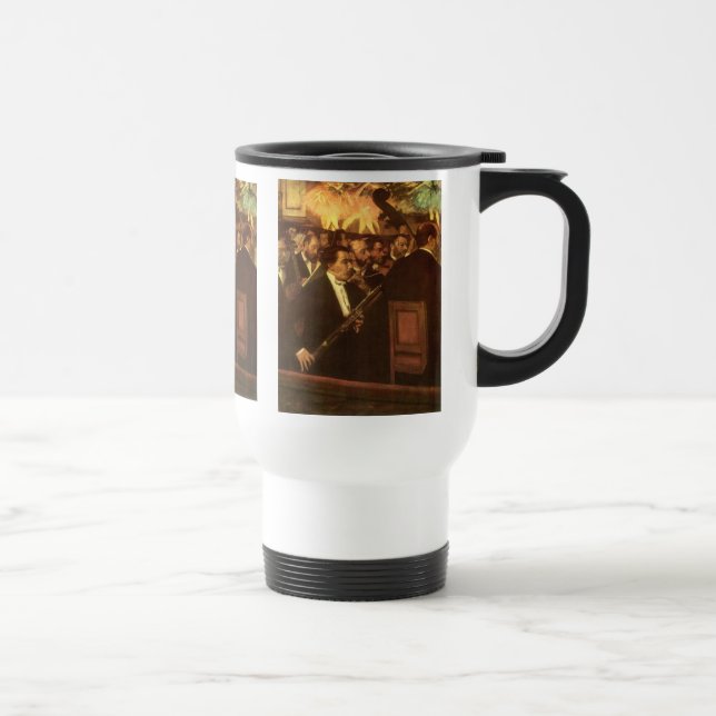 Taza De Viaje La orquesta de la ópera de Edgar Degas, arte del (Derecha)