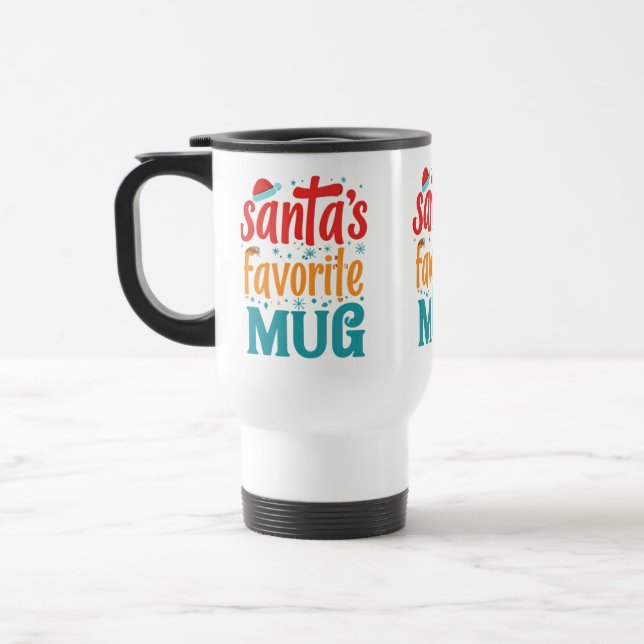 Taza De Viaje La peluca favorita de Santa María - compás de viaj (Izquierda)