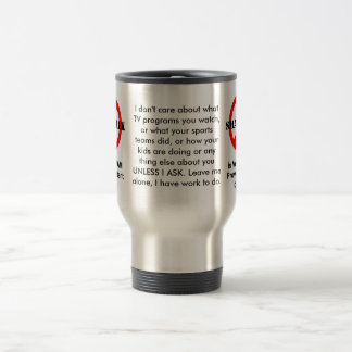 Taza De Viaje La pequeña charla es Spam verbal 2