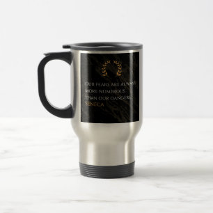 Taza De Viaje La percepción de Séneca: miedo comparado con pelig