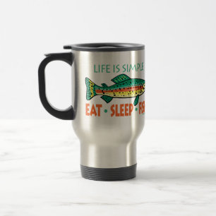 Taza De Viaje La pesca divertida dice