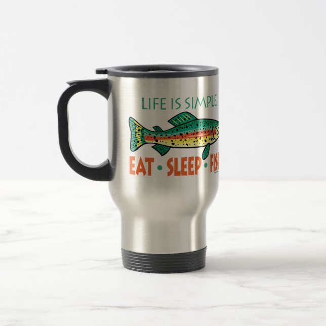 Taza De Viaje La pesca divertida dice (Izquierda)