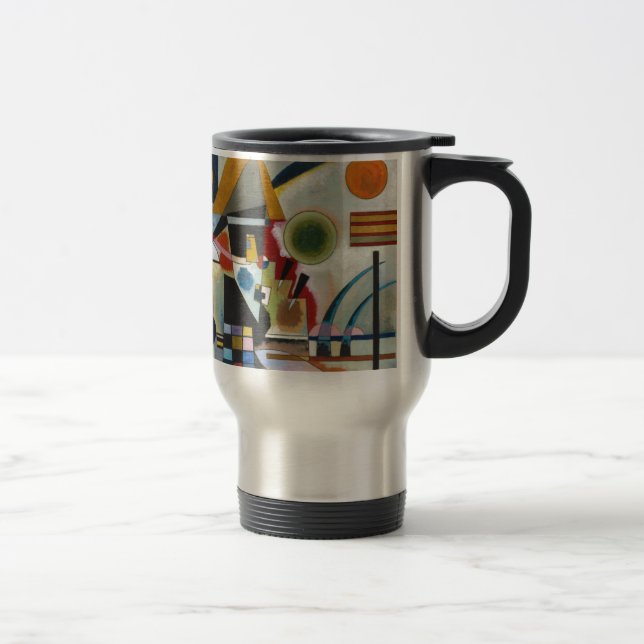 Taza De Viaje La pintura abstracta de Kandinsky se balancea (Derecha)