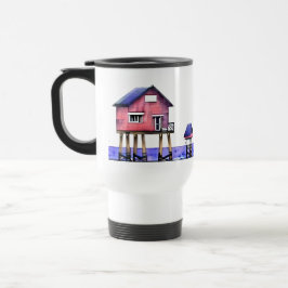 Taza De Viaje La playa es mi lugar feliz