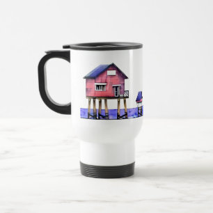 Taza De Viaje La playa es mi lugar feliz