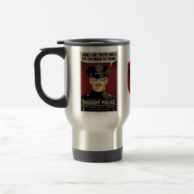 Taza De Viaje La policía del pensamiento asalta (Izquierda)