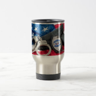 TAZA DE VIAJE LA POLICÍA "PROTEGE Y SIRVE" LA TAZA DEL VIAJE