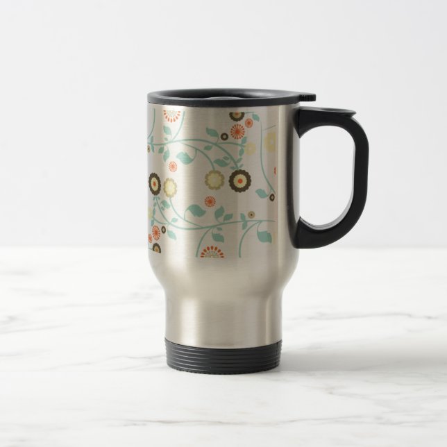 Taza De Viaje La primavera florece el estampado de flores (Derecha)