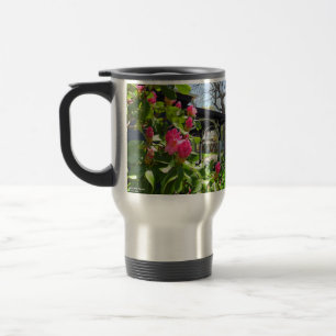 Taza De Viaje La primavera florece en la ciudad de Cottage - Viñ