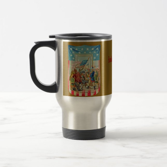 Taza De Viaje La Primera Mug De Viajes Del 4 De Julio (Izquierda)