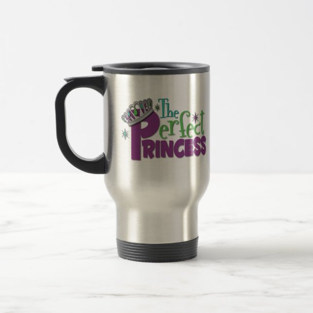 Taza De Viaje la princesa perfecta Travel Mug (Izquierda)
