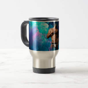 Taza De Viaje La protuberancia de ropa interior de hombre muscul