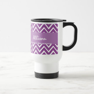 Taza De Viaje La PÚRPURA más dulce del regalo A03 de Chevron de