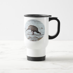 Taza De Viaje La salvaje Turquía en un campo de nieve