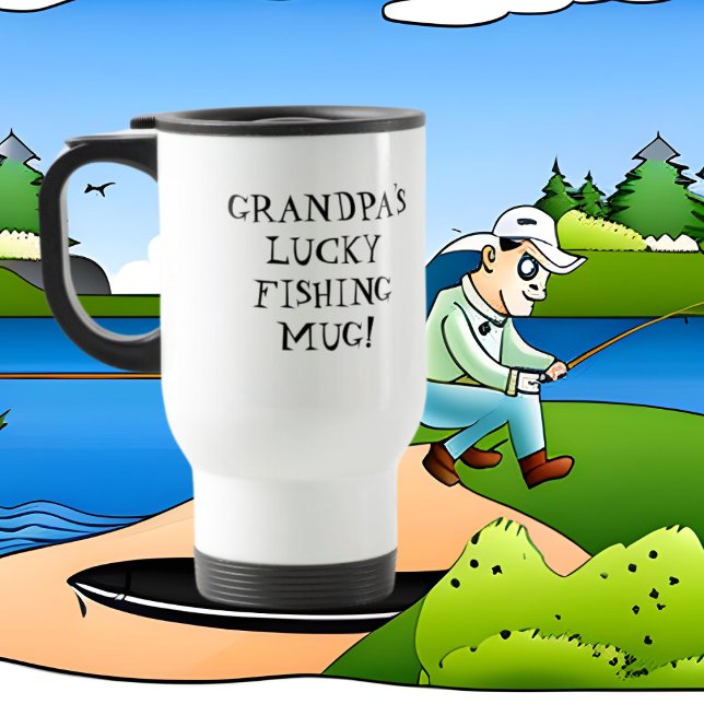 Taza De Viaje La suerte del abuelo en la pesca (Subido por el creador)
