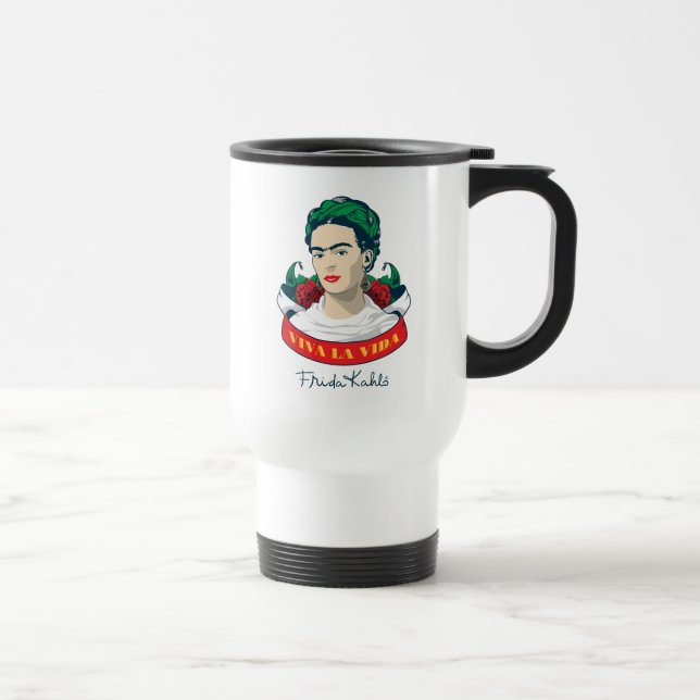 Taza De Viaje La Vida de Frida Kahlo el | Viva (Derecha)