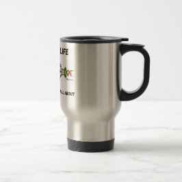 Taza De Viaje La vida el descifrar es sobre cuál está la