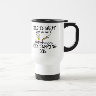 Taza De Viaje La vida es gran salto del muelle