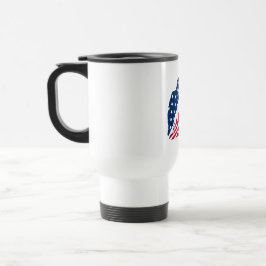 Taza De Viaje Labios rojos y azules