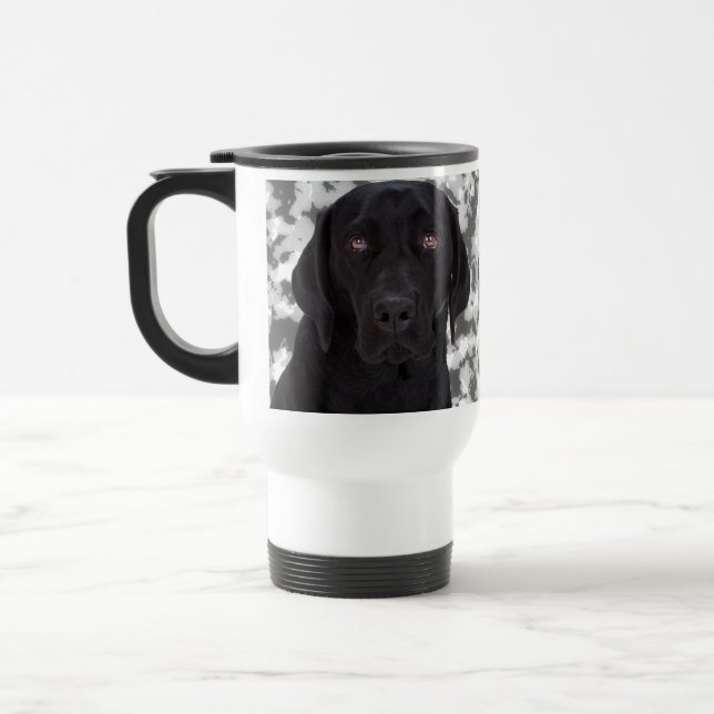 Taza De Viaje Labrador retriever negro (Izquierda)