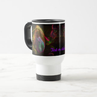 Taza De Viaje Lady Slipper Flower Art Personalizado