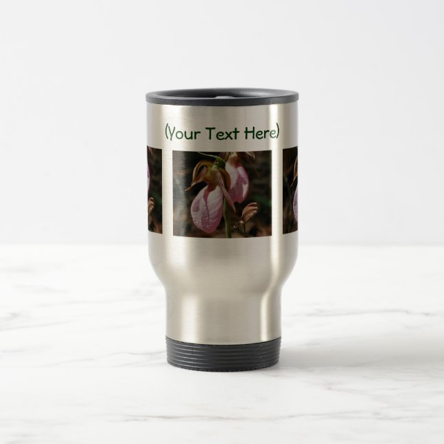Taza De Viaje Lady Slipper Pair Flower Flower Mug (Centro)