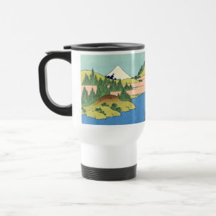 Taza De Viaje Lago Hokusai Hakone en la provincia de Sagami