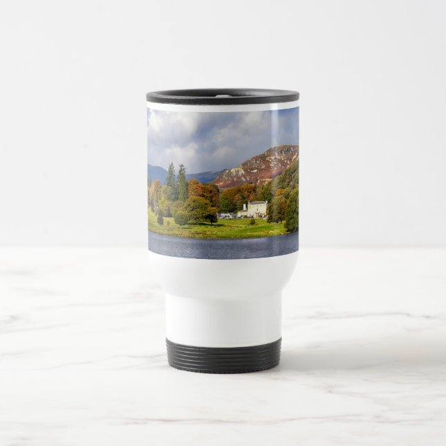 Taza De Viaje Lago Windermere en Cumbria Mug (Centro)