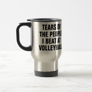 Taza De Viaje Lágrimas de la gente que derroto en voleibol Diver