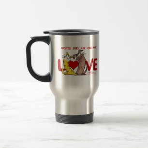 Taza De Viaje Largo en Love-Cat y Dog