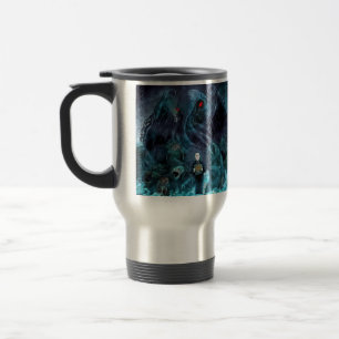 Taza De Viaje Las criaturas de Lovecraft viajan en trapo