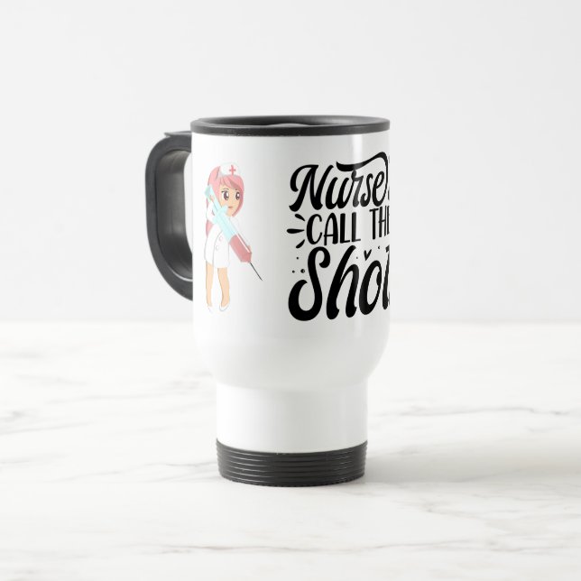 Taza De Viaje Las enfermeras llaman a los disparos (Anverso izquierdo)