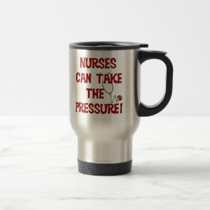 Taza De Viaje Las enfermeras pueden tomar la presión