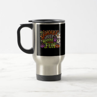 Taza De Viaje Las Guías Solo Quieren Divertirse Halloween - Spoo
