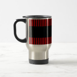 Taza De Viaje Las mejores rayas negras rojas conocidas siempre